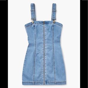 FOREVER21 | Denim Bodycon Zip Up Overall Dress 💙